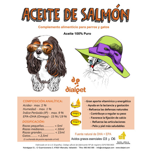 Dialpet aceite de salmón Dialpet aceite de salmón