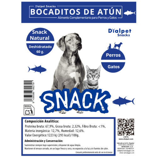 Bocaditos Deshidratados de Atún 60 g