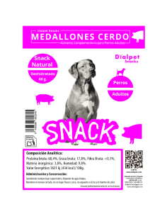 Medallones Deshidratados de Cerdo 60 g 2