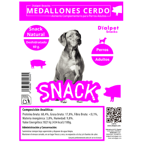 Medallones Deshidratados de Cerdo 60 g
