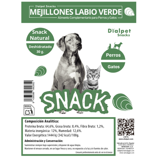 Mejillones Deshidratados de Labio Verde 30 g