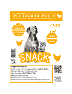 Pechuga de Pollo Deshidratada en tiras 60 g 2