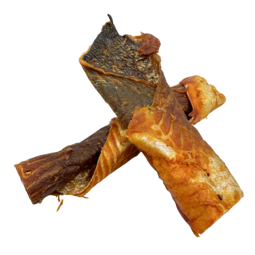 Rollito Deshidratado de Salmon Ahumado 15 cm