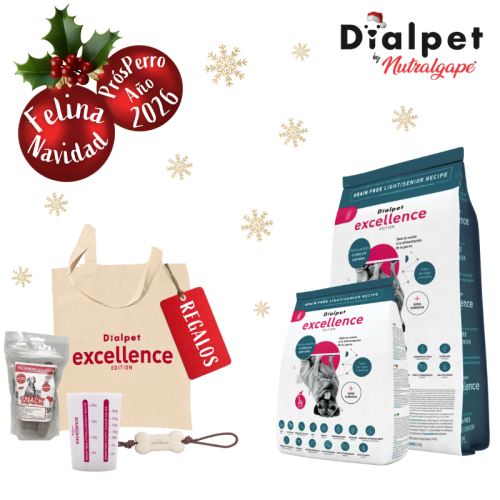 Dialpet Excellence Grain Free Light / Senior + Kit Regalo Navidad