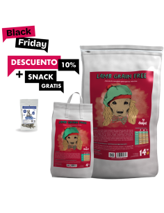 comida para perros con cordero